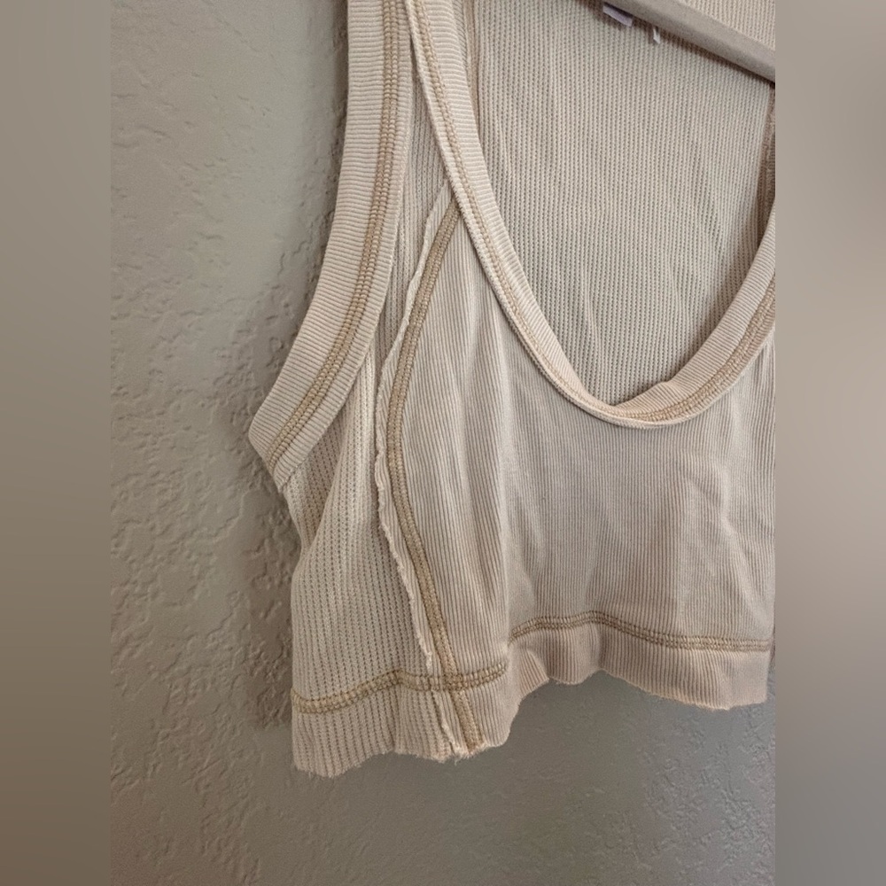 Out from under waffle knit bra top - Picture 2 of 4